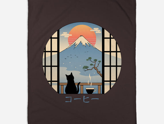 Coffee Cat In Mt. Fuji