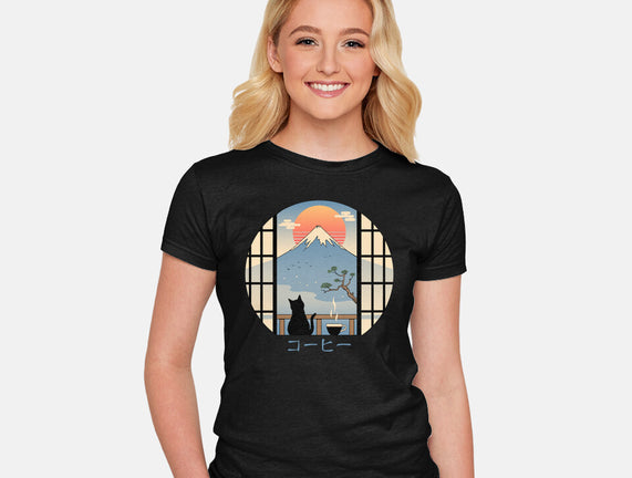 Coffee Cat In Mt. Fuji