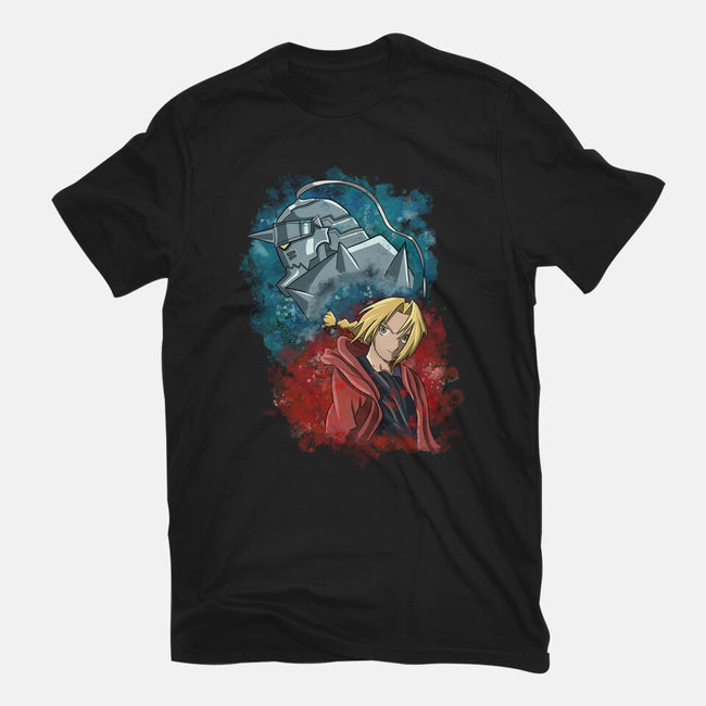 Elric Brothers Ready To Fight-mens basic tee-nickzzarto