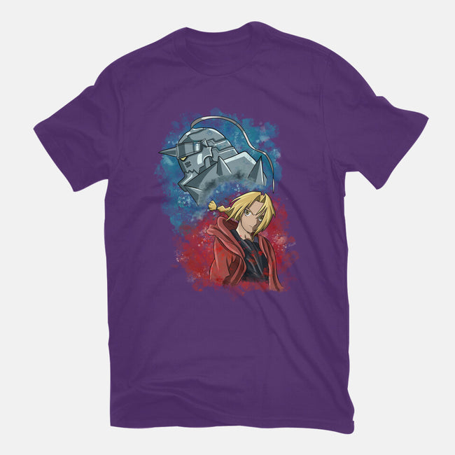 Elric Brothers Ready To Fight-mens basic tee-nickzzarto