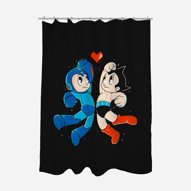 Mega Astro-none polyester shower curtain-Douglasstencil