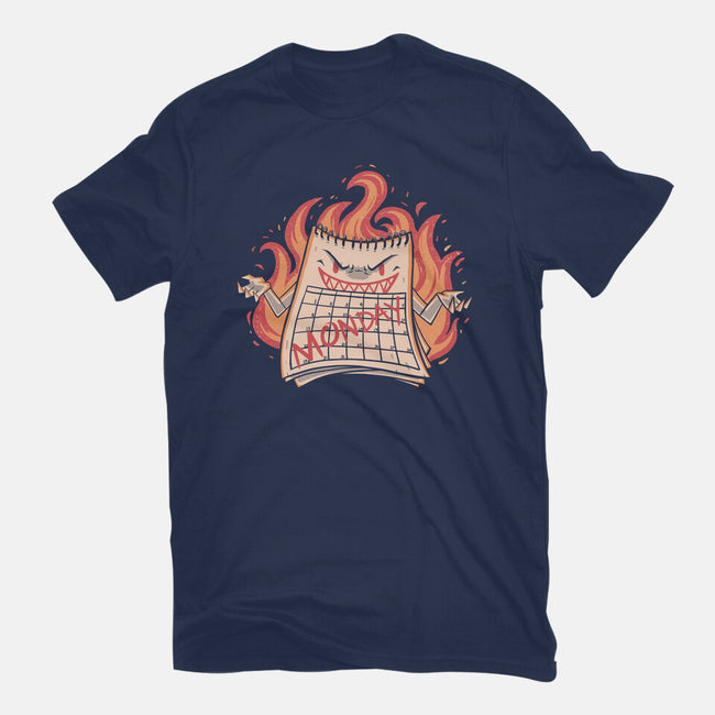 Here Comes Monday-womens fitted tee-eduely