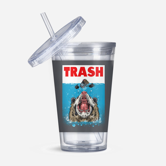 Trash-none acrylic tumbler drinkware-zascanauta