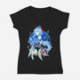 Plenilune Gaze Ganyu-womens v-neck tee-hypertwenty