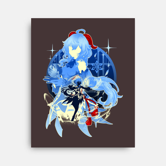Plenilune Gaze Ganyu-none stretched canvas-hypertwenty