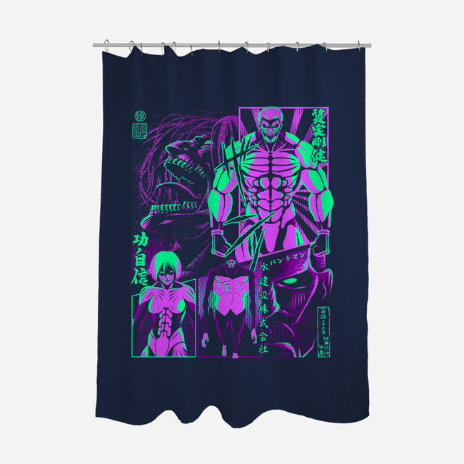 Retro Titans-none polyester shower curtain-albertocubatas