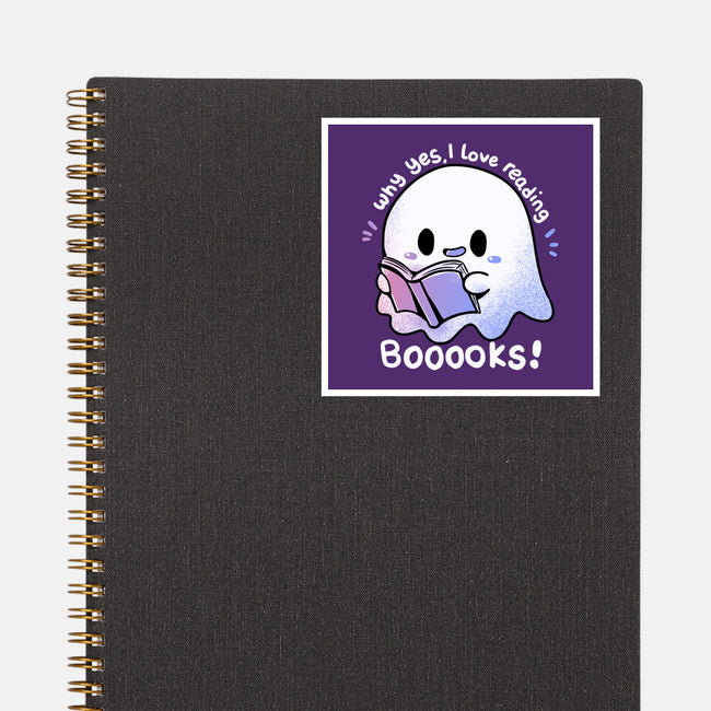I Love Reading Booooks-none glossy sticker-TechraNova