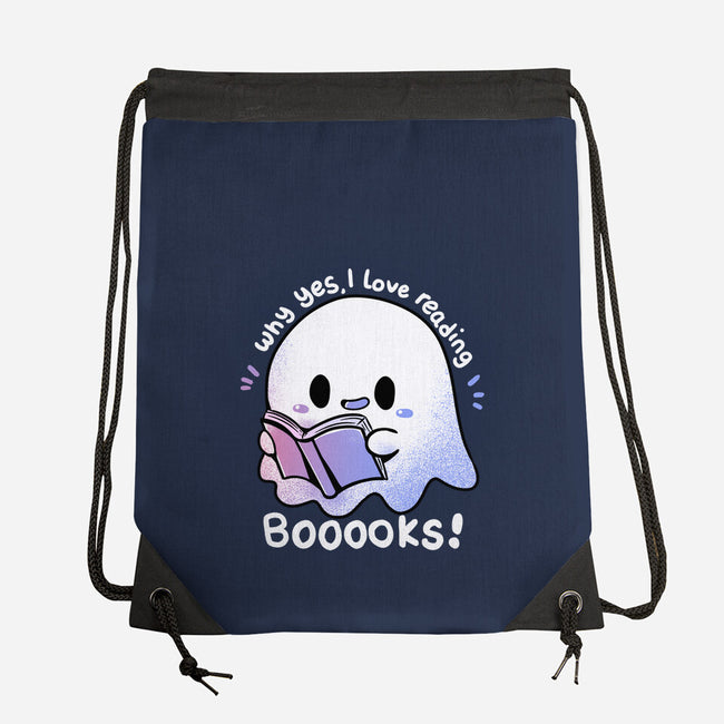 I Love Reading Booooks-none drawstring bag-TechraNova