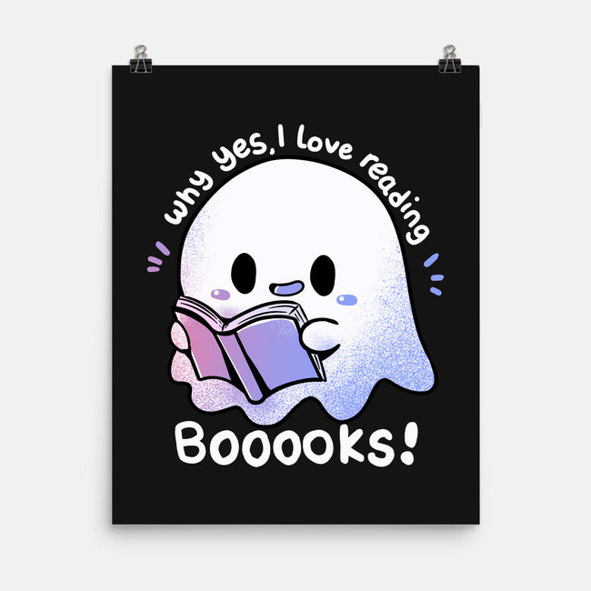 I Love Reading Booooks-none matte poster-TechraNova