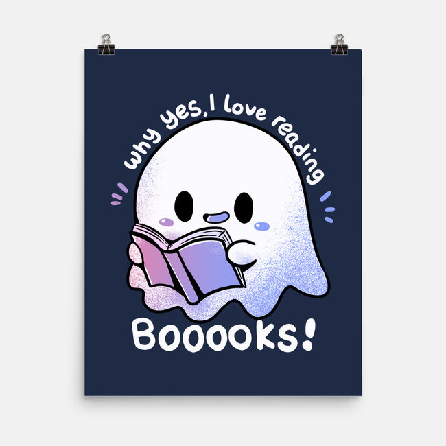 I Love Reading Booooks-none matte poster-TechraNova