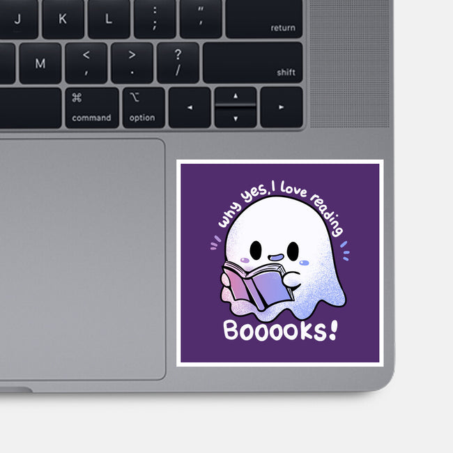 I Love Reading Booooks-none glossy sticker-TechraNova