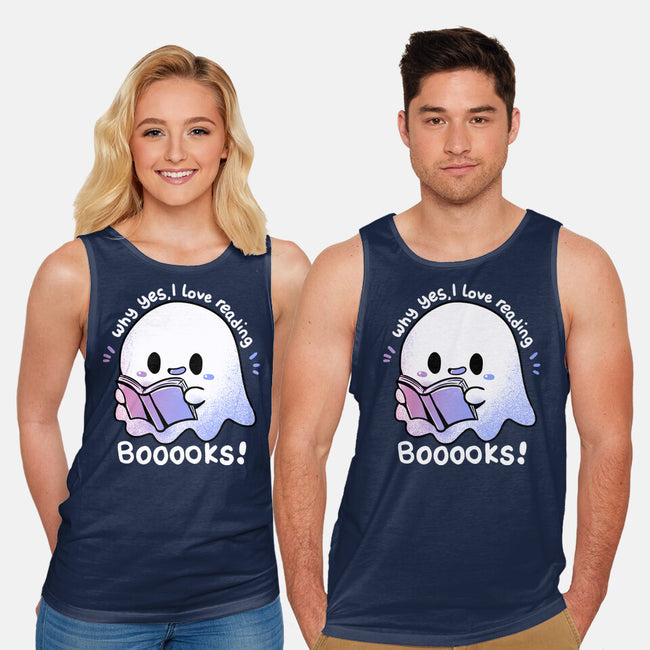I Love Reading Booooks-unisex basic tank-TechraNova