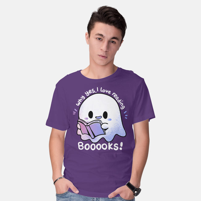 I Love Reading Booooks-mens basic tee-TechraNova