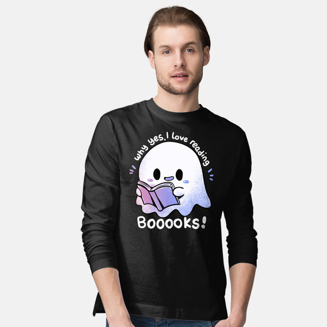 I Love Reading Booooks-mens long sleeved tee-TechraNova