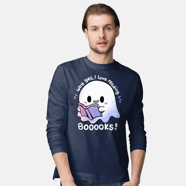 I Love Reading Booooks-mens long sleeved tee-TechraNova