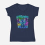 Experiment 626 Neon-womens v-neck tee-Diegobadutees