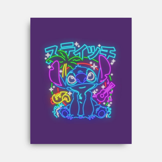 Experiment 626 Neon-none stretched canvas-Diegobadutees