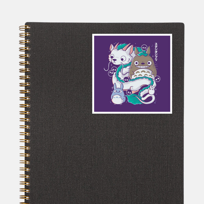 Magical Beings-none glossy sticker-Douglasstencil