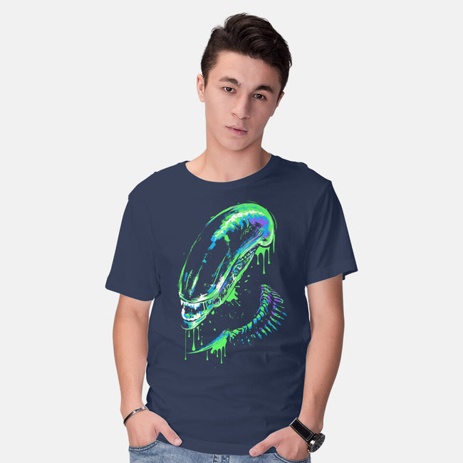 Colorful Xenomorph-mens basic tee-IKILO