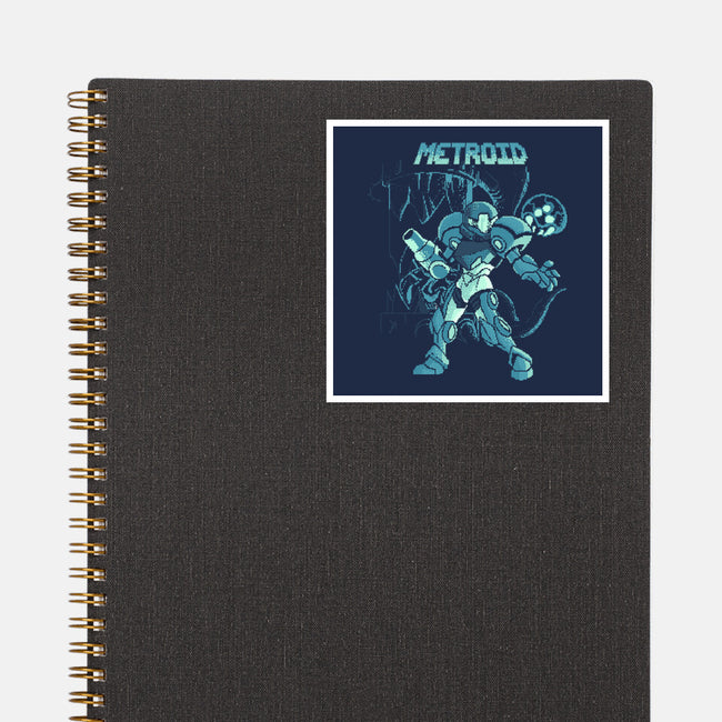 Pixel Metroid-none glossy sticker-Nihon Bunka