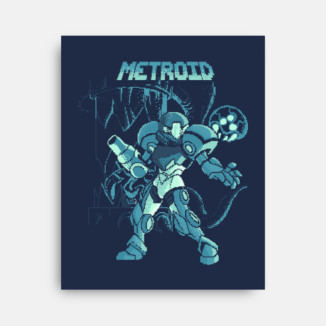 Pixel Metroid-none stretched canvas-Nihon Bunka