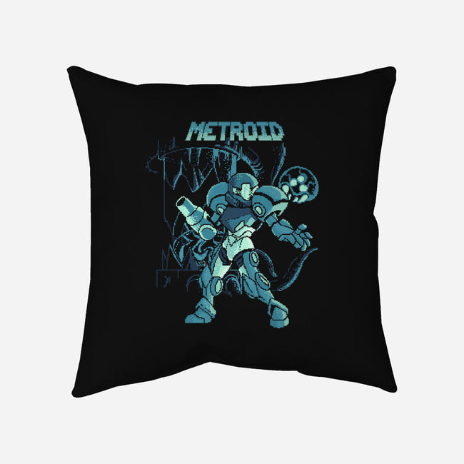 Pixel Metroid-none removable cover w insert throw pillow-Nihon Bunka