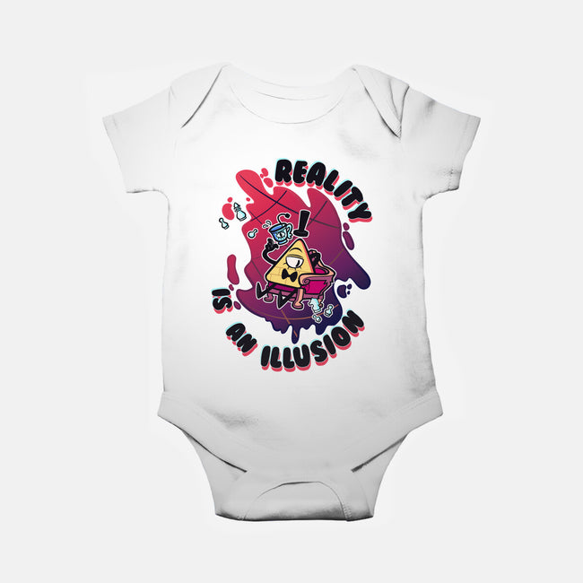 Reality Is An Illusion-baby basic onesie-Duardoart