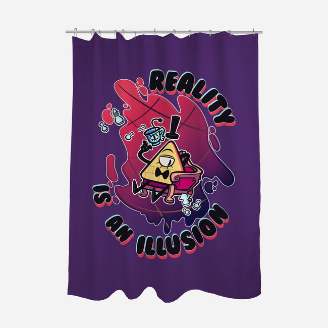 Reality Is An Illusion-none polyester shower curtain-Duardoart