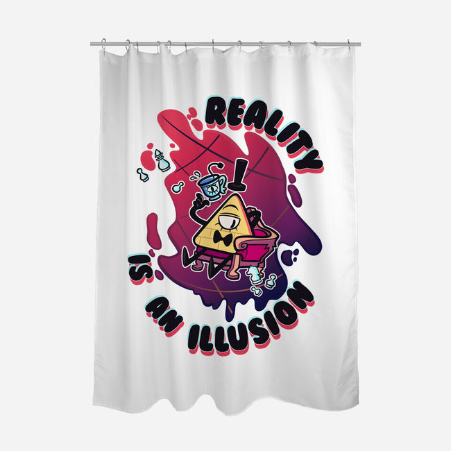 Reality Is An Illusion-none polyester shower curtain-Duardoart