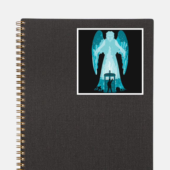 The Weeping Angel-none glossy sticker-dalethesk8er