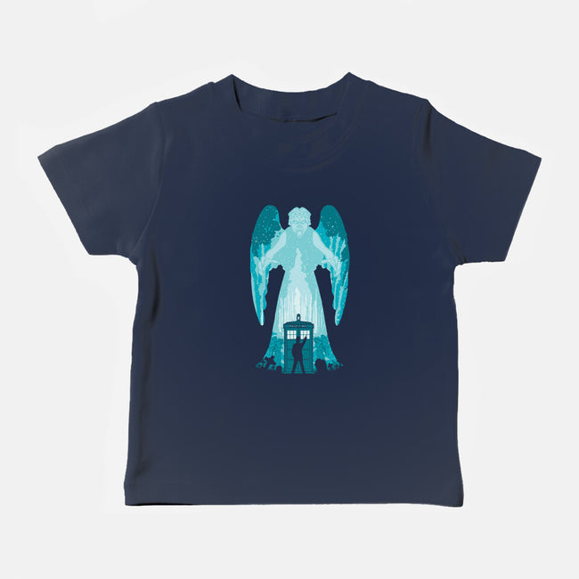 The Weeping Angel-baby basic tee-dalethesk8er