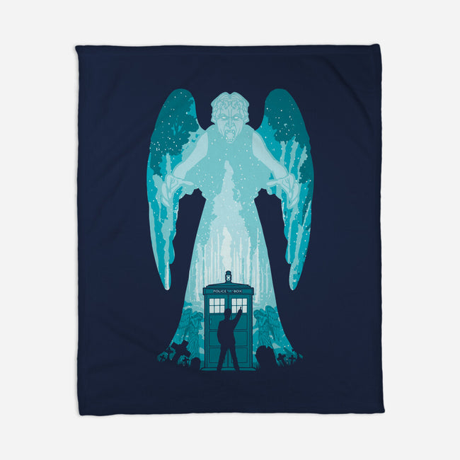 The Weeping Angel-none fleece blanket-dalethesk8er
