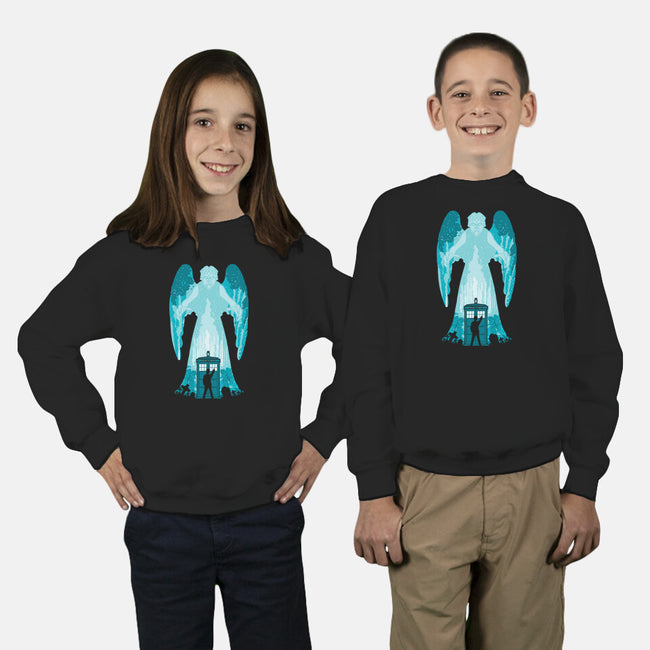 The Weeping Angel-youth crew neck sweatshirt-dalethesk8er