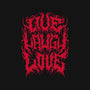 Live Laugh Love Black Metal-baby basic onesie-Nemons