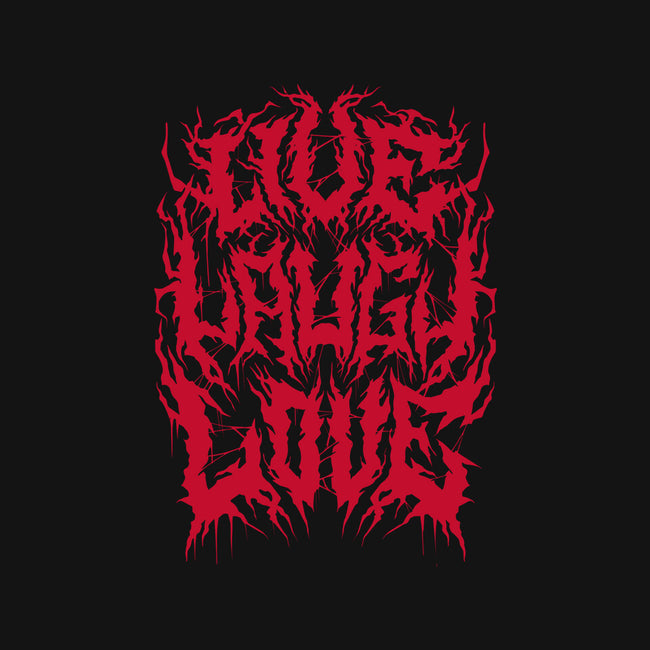Live Laugh Love Black Metal-unisex kitchen apron-Nemons