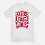 Live Laugh Love Black Metal-womens fitted tee-Nemons