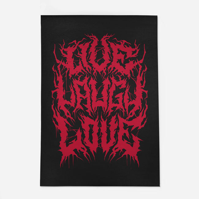 Live Laugh Love Black Metal-none indoor rug-Nemons