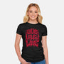 Live Laugh Love Black Metal-womens fitted tee-Nemons