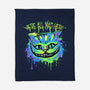 Colorful Mad Cat-none fleece blanket-IKILO