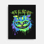 Colorful Mad Cat-none stretched canvas-IKILO