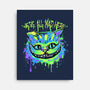 Colorful Mad Cat-none stretched canvas-IKILO