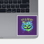 Colorful Mad Cat-none glossy sticker-IKILO