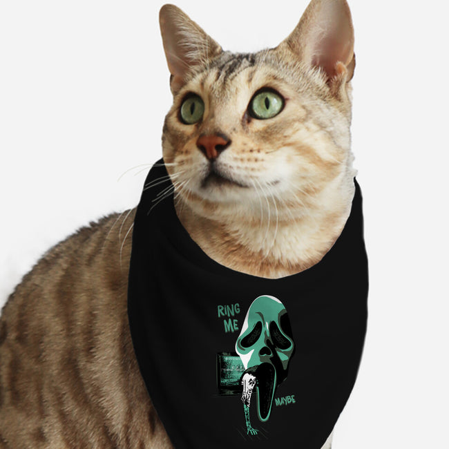 Ring Me Maybe-cat bandana pet collar-rocketman_art