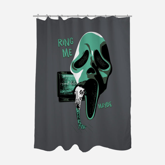 Ring Me Maybe-none polyester shower curtain-rocketman_art