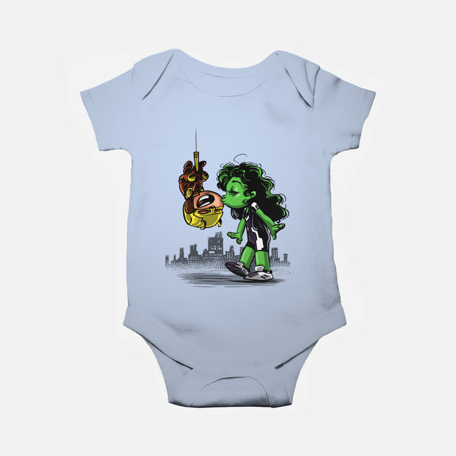 Spidey Style Kiss-baby basic onesie-zascanauta
