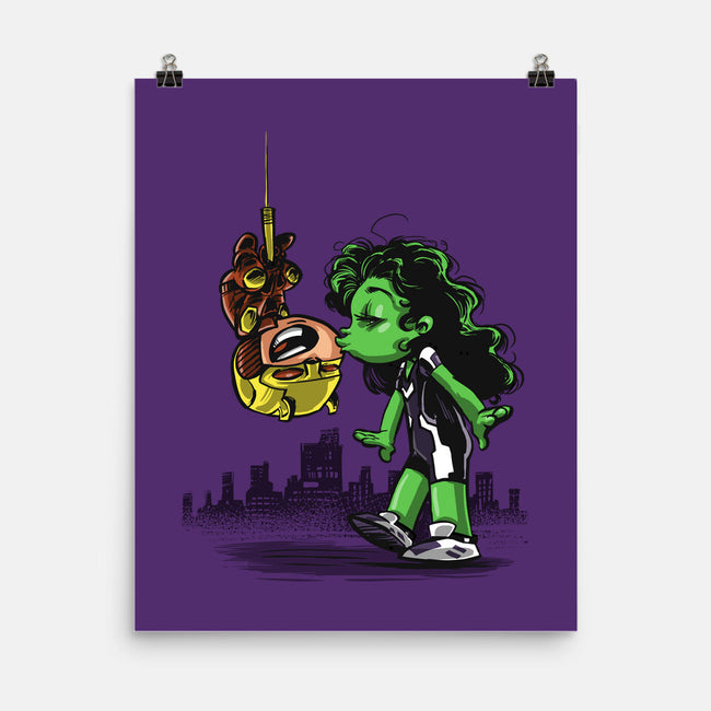 Spidey Style Kiss-none matte poster-zascanauta