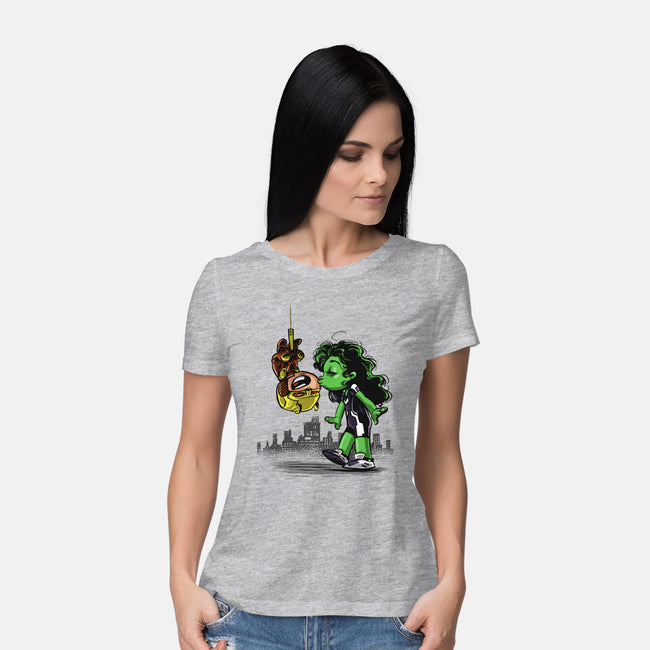 Spidey Style Kiss-womens basic tee-zascanauta