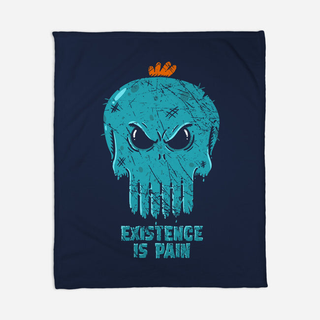 Existence-none fleece blanket-Paul Simic