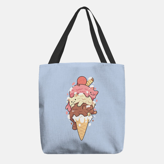 Ice Kittens-none basic tote bag-2DFeer
