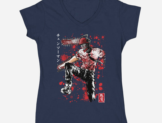 ChainsawMan Sumi-E